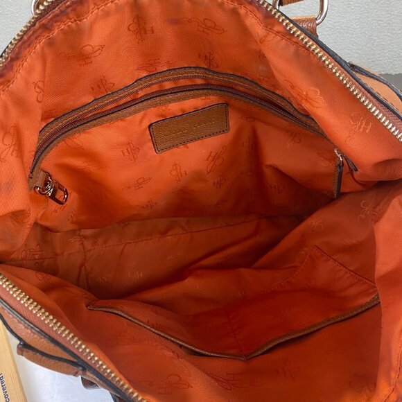 Cole Hann Pebble Leather Satchel Handbag - Picture 6 of 16